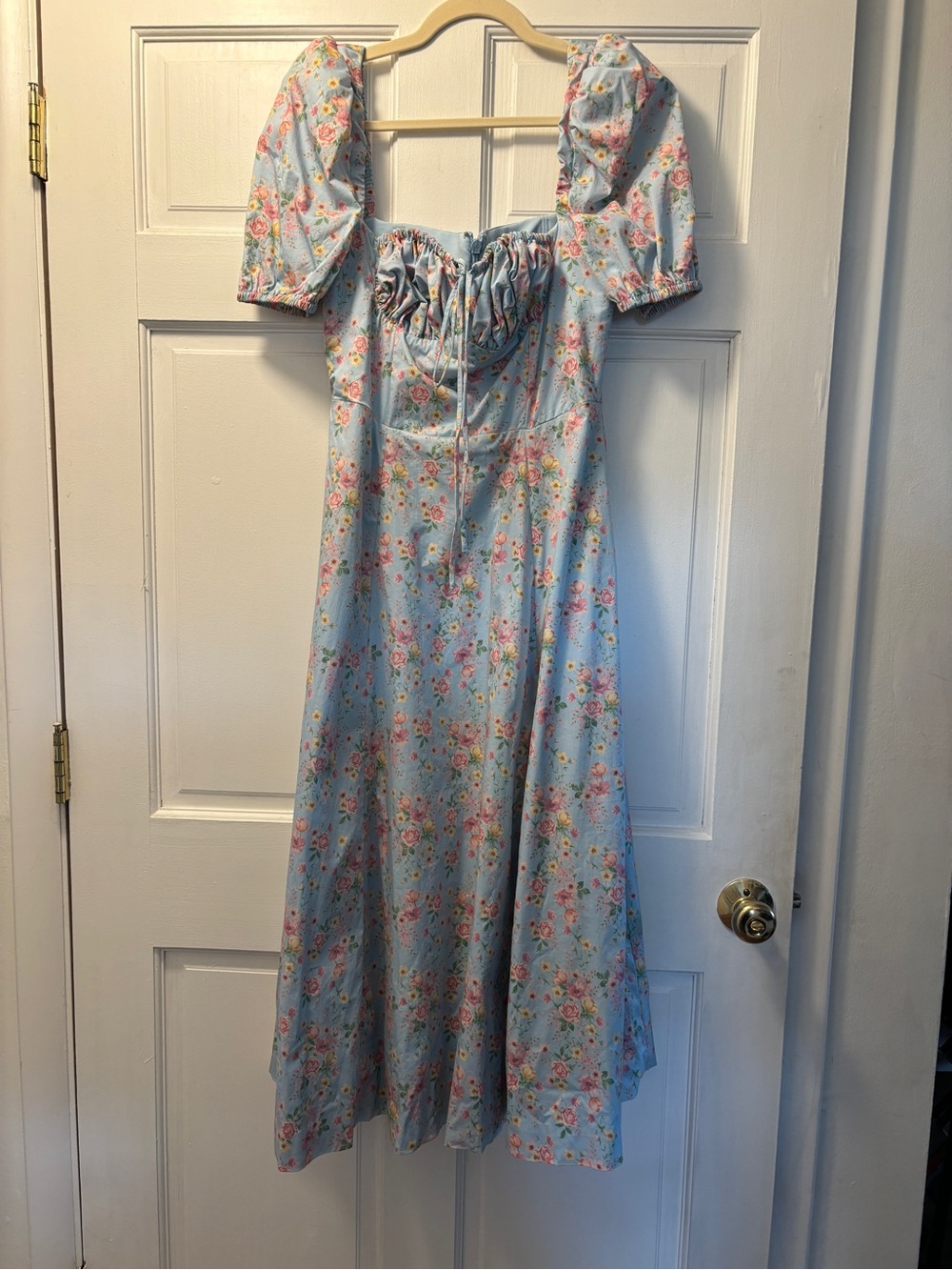House of CB Light Blue Floral Tallulah Dress